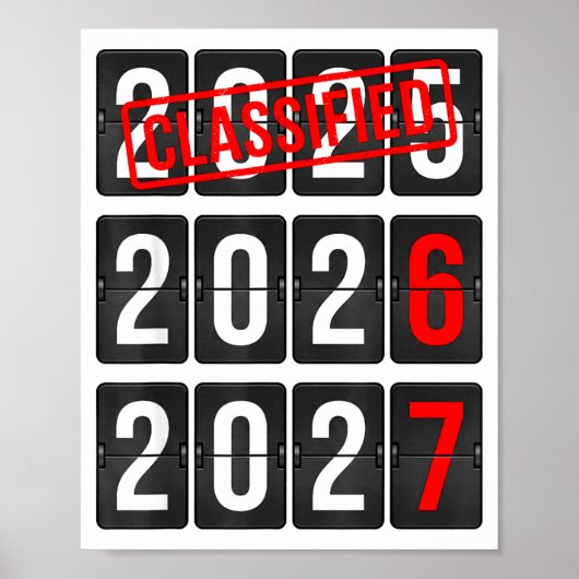 新年 67 シックス セブン カウントダウン 新年 2026 2027 ポスター (正面)