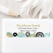 新年 | Fireworks |住所 シール (インサイチュ)