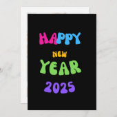 新年EVE GREETINGS 2025カーカラフルド シーズンカード (正面/裏面)