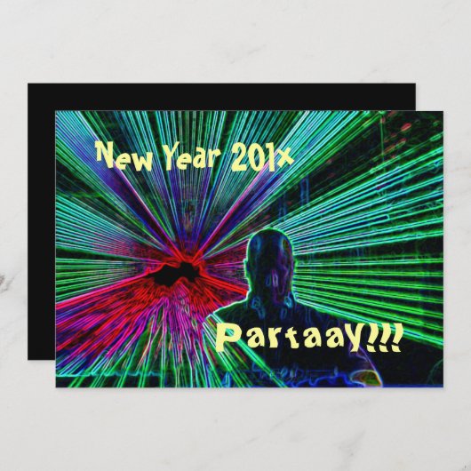 新年Partaay!!! 招待 招待状 (正面/裏面)