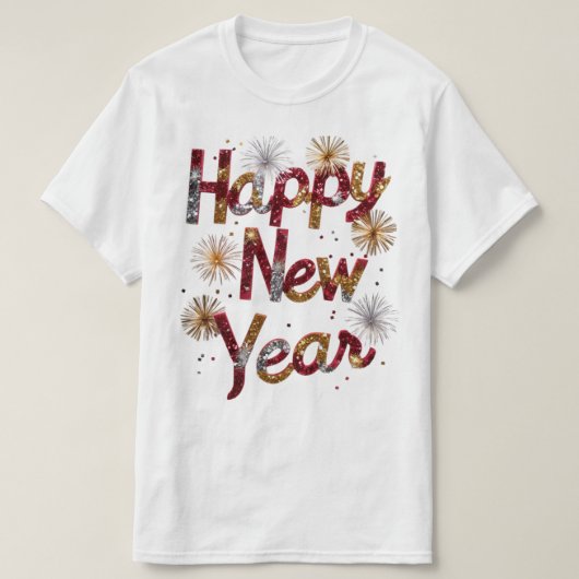 新年Tシャツおめでとう Tシャツ (デザイン正面)