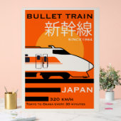 新幹線で日本を旅行 アクリルサイン (ウェディング)