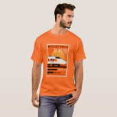 新幹線で日本を旅行 Tシャツ (正面フル)