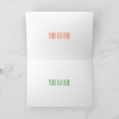 新幹線の漫画イラストレーション カード (内部)