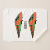 新幹線の漫画イラストレーション シェルパブランケット (正面(横))