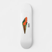 新幹線の漫画イラストレーション スケートボード (正面)