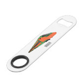 新幹線の漫画イラストレーション スピード栓抜き (正面アングル)