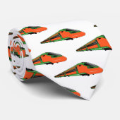 新幹線の漫画イラストレーション ネクタイ (ロール)