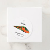 新幹線の漫画イラストレーション フェイバータグ (インサイチュ)