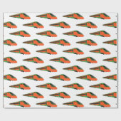 新幹線の漫画イラストレーション ラッピングペーパー (フラット)