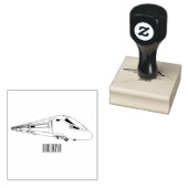 新幹線の漫画イラストレーション ラバースタンプ (押印)