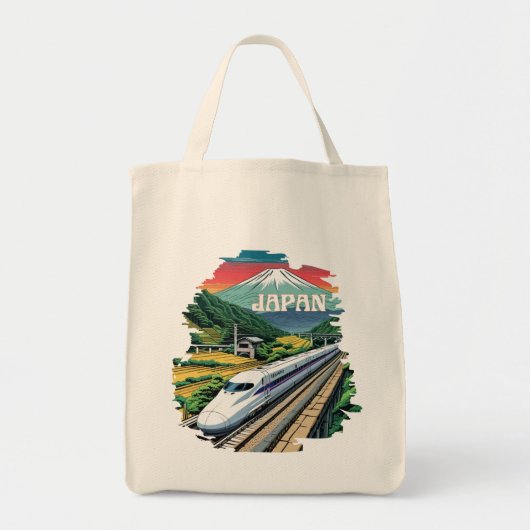 新幹線日本のと山富士 トートバッグ (正面)
