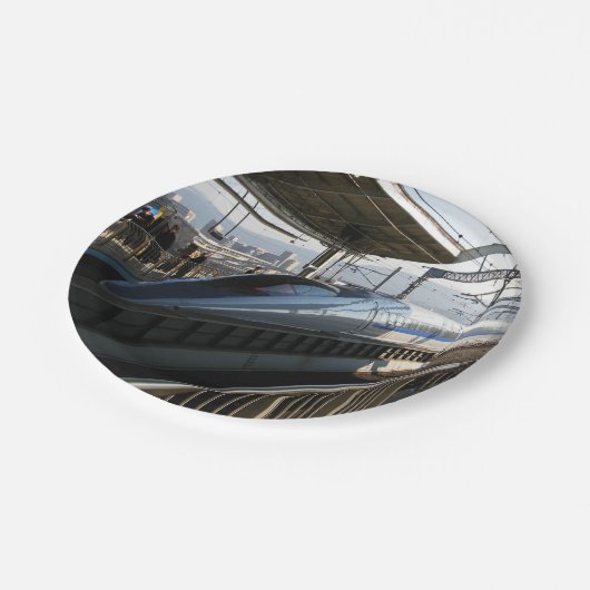 新幹線500系電車新幹線新幹線 ペーパープレート (アングル)