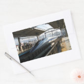 新幹線500系電車新幹線新幹線 長方形シール (封筒)