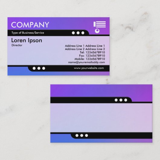 新幹線 – ソフトグラデーション名刺 名刺 (正面/裏面)