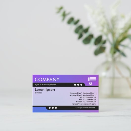 新幹線 – ソフトグラデーション名刺 名刺 (スタンド正面)