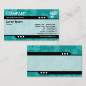 新幹線 – フラワーテクスチャ – アクアブルー(0ABAB5) 名刺 (正面/裏面)