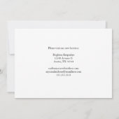 新店舗のご案内 かわいいショッピングモールへの移転のお知らせ 案内状 (裏面)