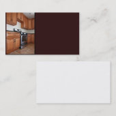 新建設のコンテンポラリーな台所 名刺 (正面/裏面)