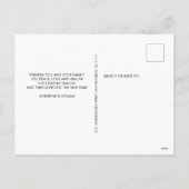 新御夫妻の聖降誕祭お目出とう シーズンポストカード (裏面)