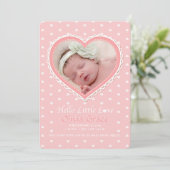 新恋ピンク写真誕生のお知らせ 案内状 (スタンド正面)