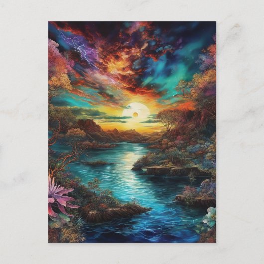 新惑星からの眺めは奇妙で不名誉だ ポストカード (正面)