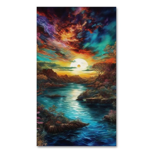 新惑星からの眺めは奇妙で不名誉だ マグネット名刺 (正面縦)