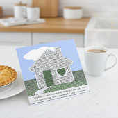 新感動的しい住宅所有者カードのタイポグラフィ