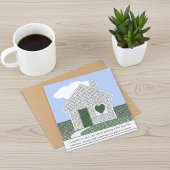 新感動的しい住宅所有者カードのタイポグラフィ