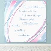 新感動的母キャンバスプリント キャンバスプリント (インサイチュ (ウッドフロア))