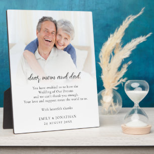 新感謝してい婚の親へ結婚 フォトプラーク