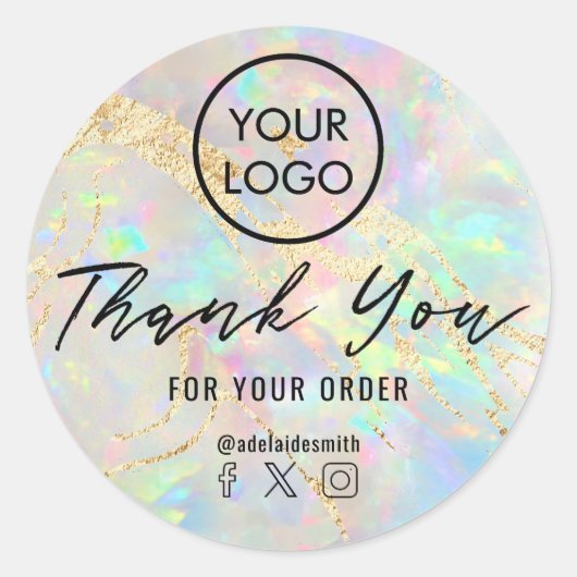 新感謝していopal ラウンドシール (正面)