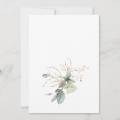 新救日の延期された水の色ユーカリ 招待状 (裏面)