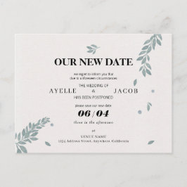 新救日の延期結婚日 ポストカード