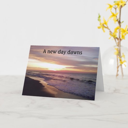 新日が明ける。 カード (黄色い花)