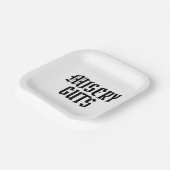 新日本の漢字心ハート心 ペーパープレート (傾斜あり)