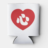 新日本の漢字心ハート心 缶クーラー (正面)