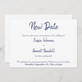 新日海軍白人延期結婚発表 招待状 (正面/裏面)