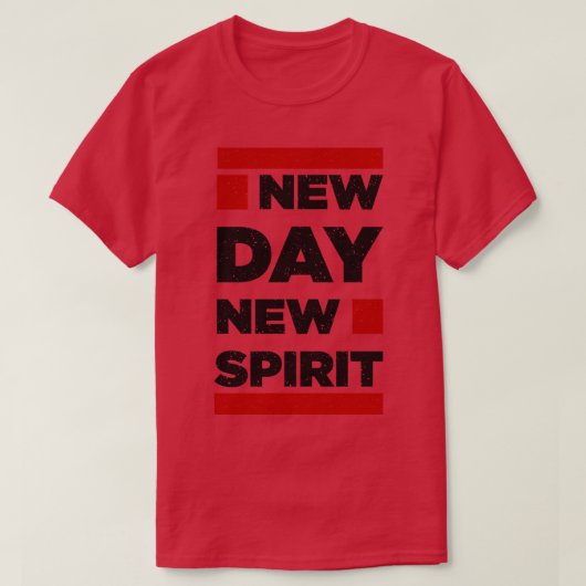 新日精神モチベーション前向き考えズ Tシャツ (デザイン正面)
