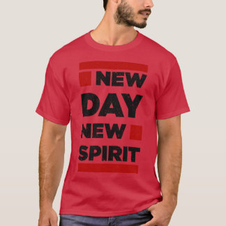 新日精神モチベーション前向き考えズ Tシャツ