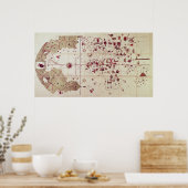 新旧の世界地図， c.1500 ポスター (キッチン)