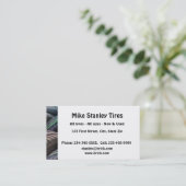 新旧タイヤ販売カスタム事業C 名刺 (スタンド正面)