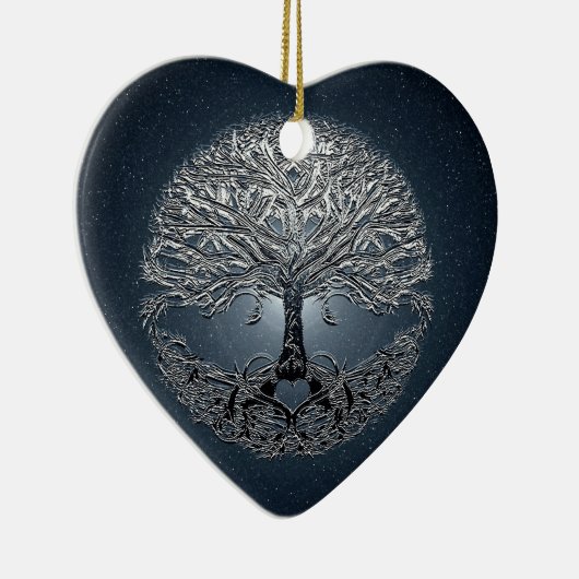 新星の青生命の樹 セラミックオーナメント (右)