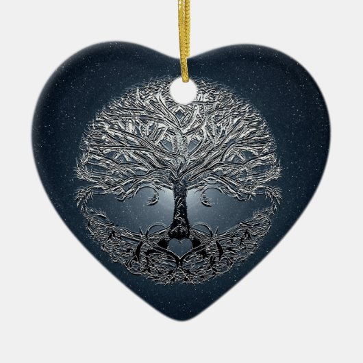 新星の青生命の樹 セラミックオーナメント (正面)
