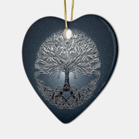 新星の青生命の樹 セラミックオーナメント (左)