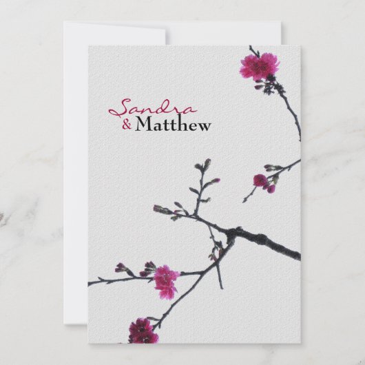 新春双喜/喜庆中式婚礼3 招待状 (正面)