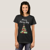 新時代のデザイン – クリスマスと幸せなボクシングの日 Tシャツ (正面フル)