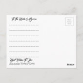 新最高のたな運命の結婚運命を望む ポストカード (裏面)