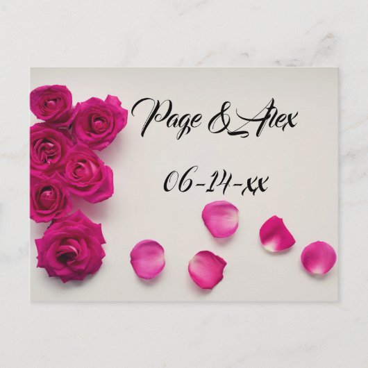 新最高のたな運命の結婚運命を望む ポストカード (正面)