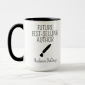新最高の作家向けの将来の作家ギフト マグカップ (左)